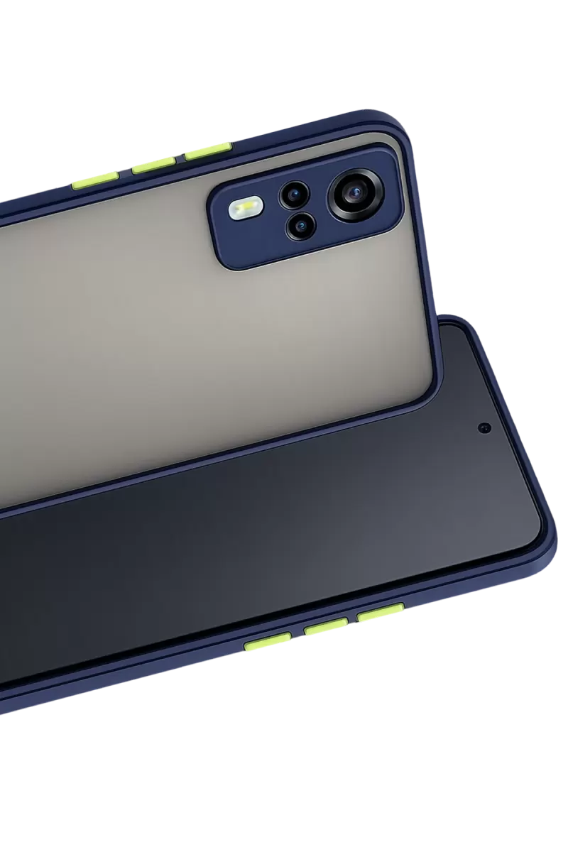 Newface Vivo Y53S Kılıf Montreal Silikon Kapak - Lacivert