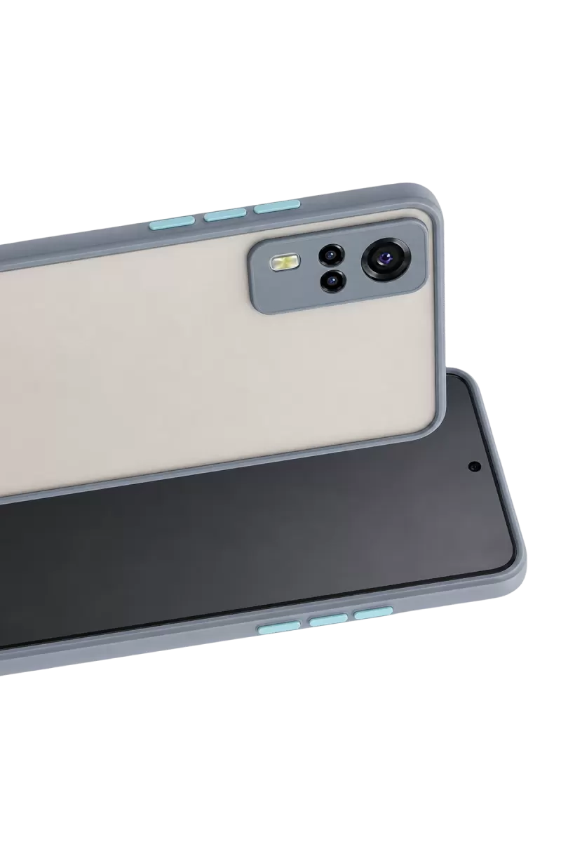 Newface Vivo Y53S Kılıf Montreal Silikon Kapak - Gri