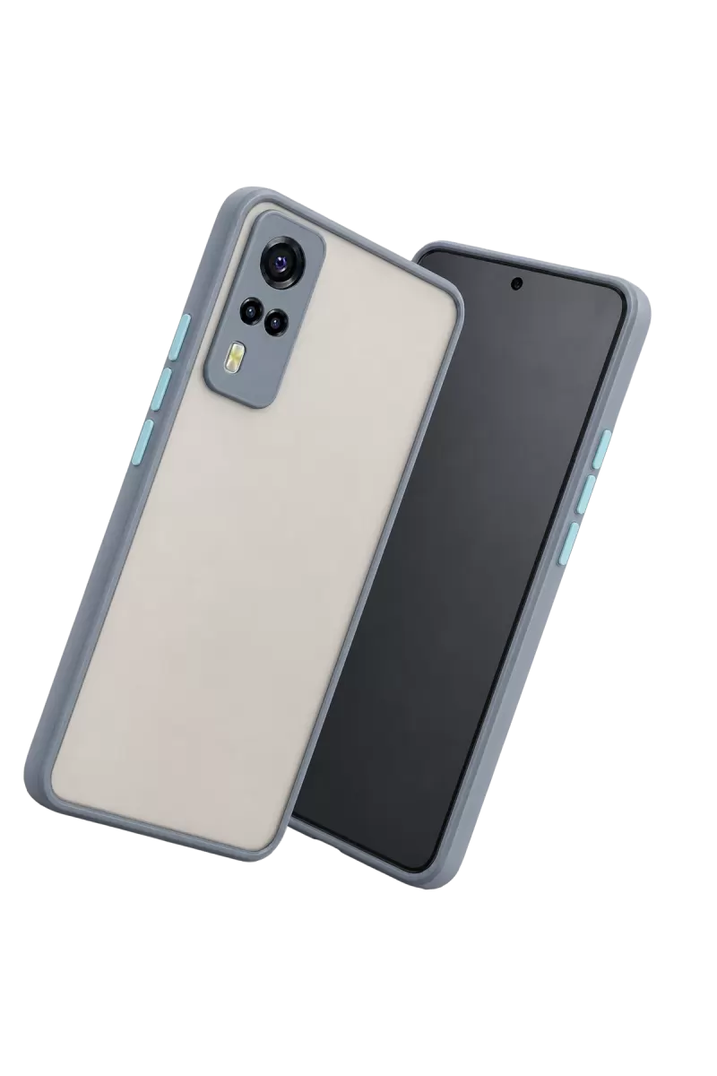 Newface Vivo Y53S Kılıf Montreal Silikon Kapak - Gri