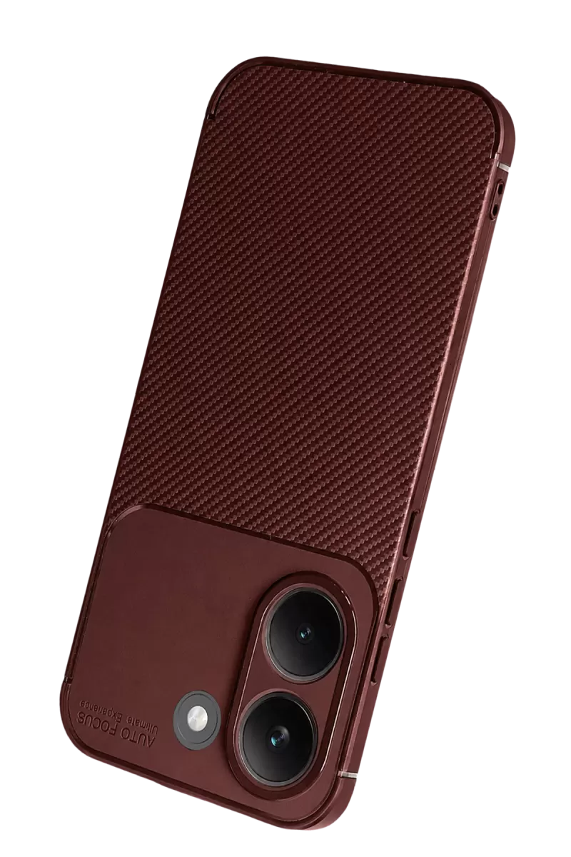 Newface Xiaomi Poco X8 Pro Auto Focus Karbon Kapak - Bordo
