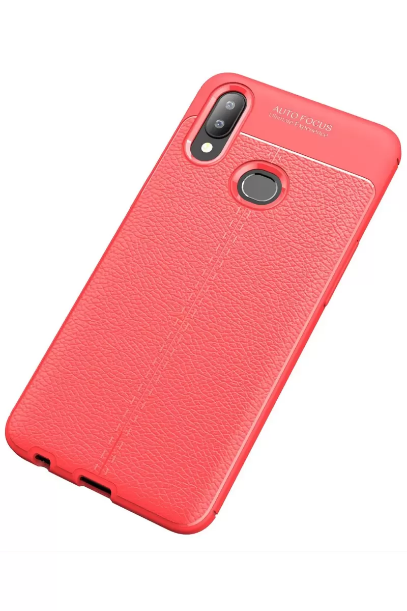 Newface Samsung Galaxy A10S Kılıf Auto Focus Kapak - Kırmızı