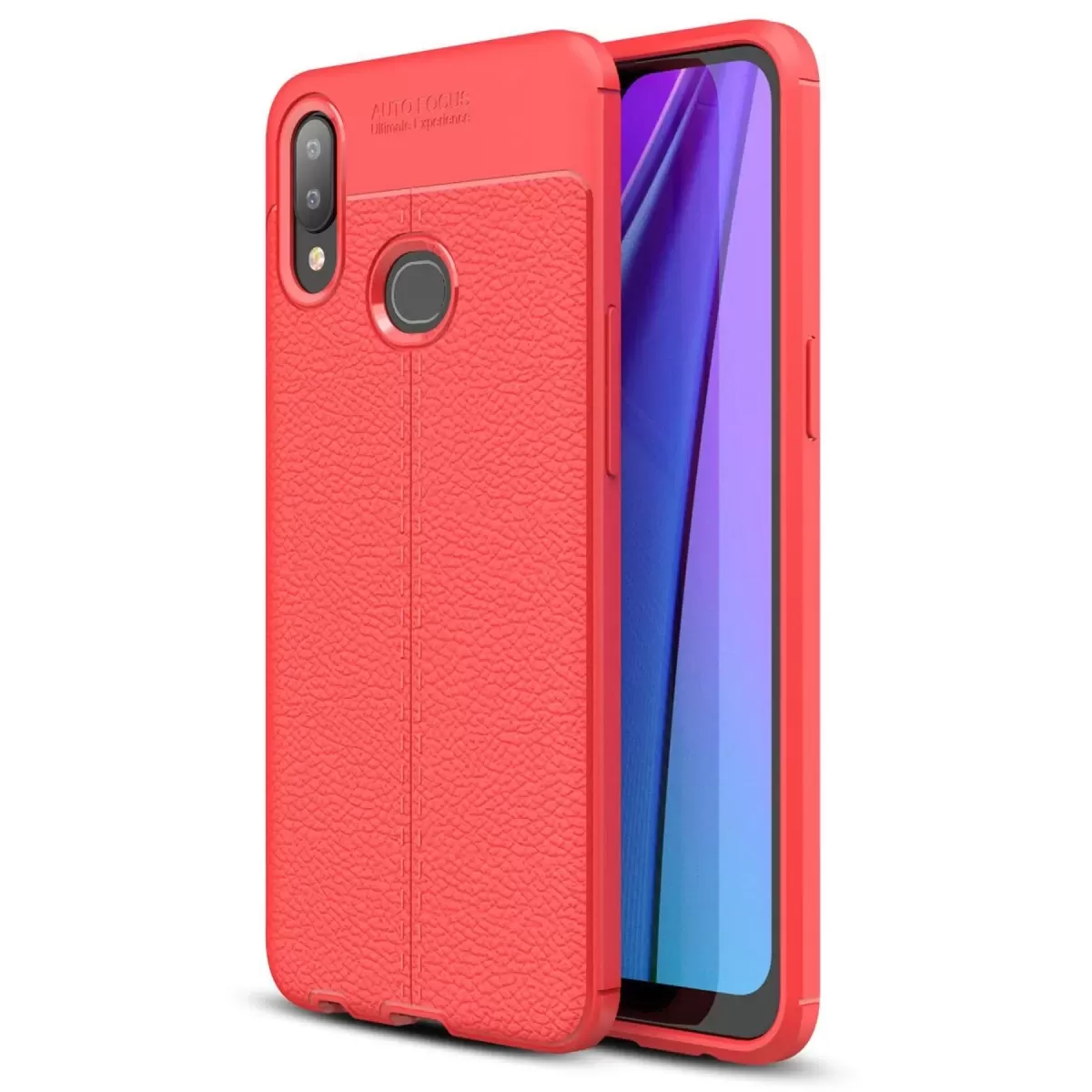 Newface Samsung Galaxy A10S Kılıf Auto Focus Kapak - Kırmızı