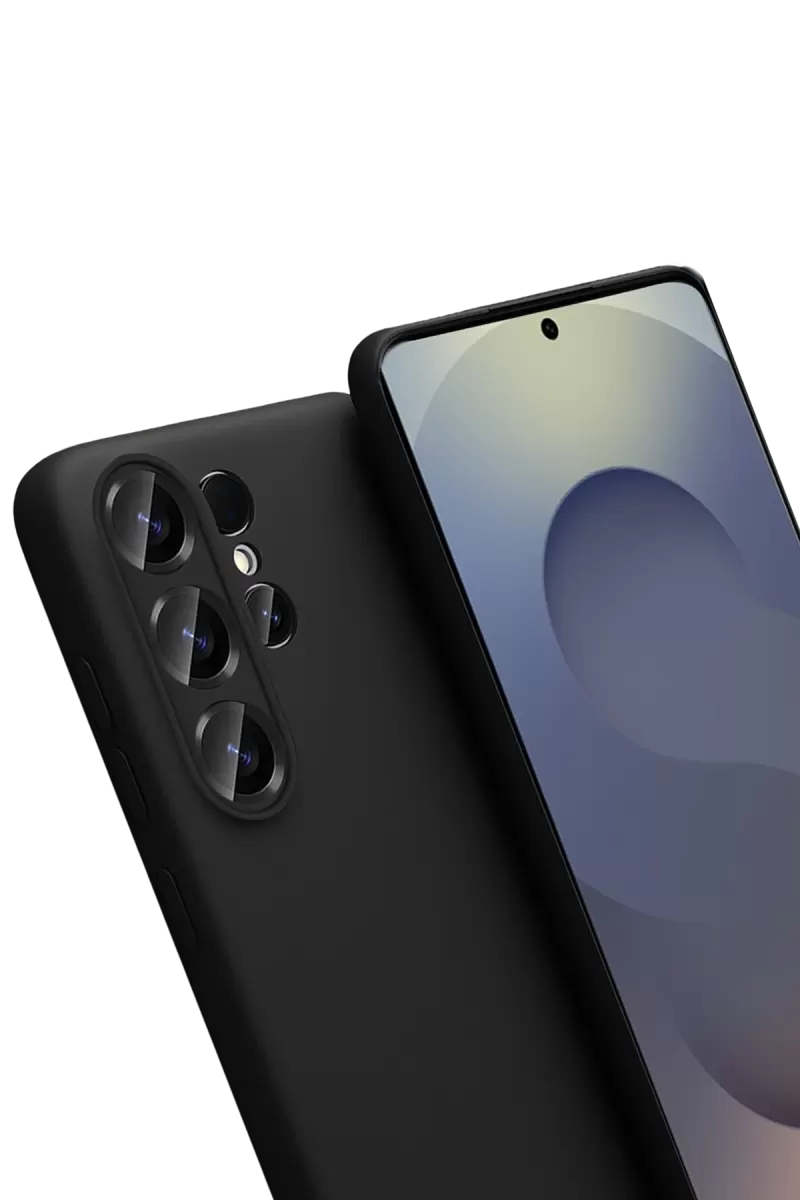 Newface Samsung Galaxy S26 Ultra Nano içi Kadife Silikon - Siyah