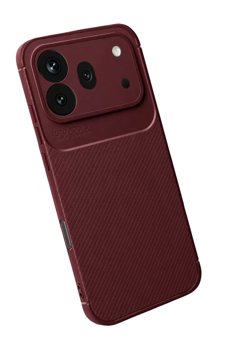 Newface Huawei Honor 600 Pro Auto Focus Karbon Kapak - Bordo