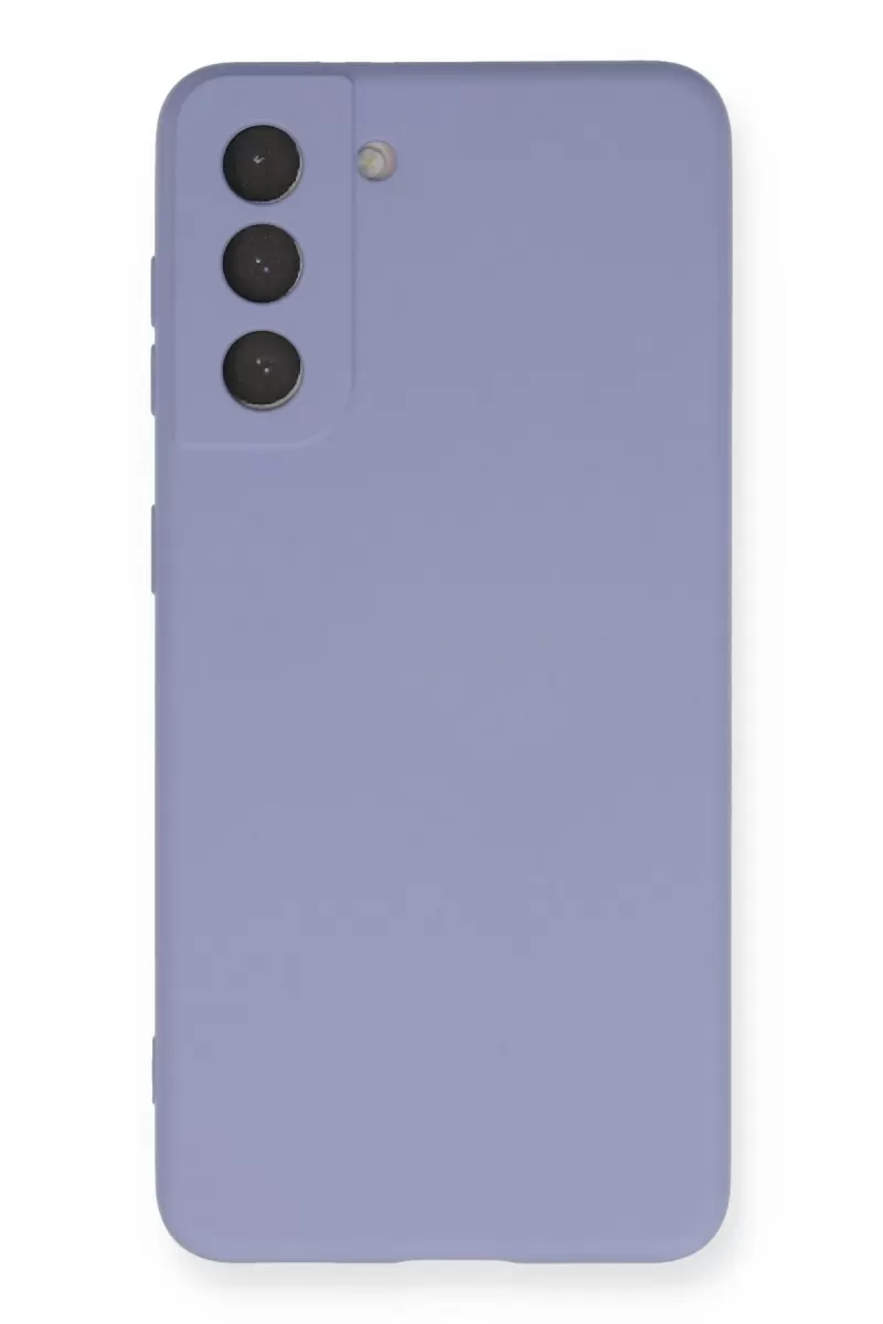 Newface Samsung Galaxy S21 Kılıf Nano içi Kadife Silikon - Lila