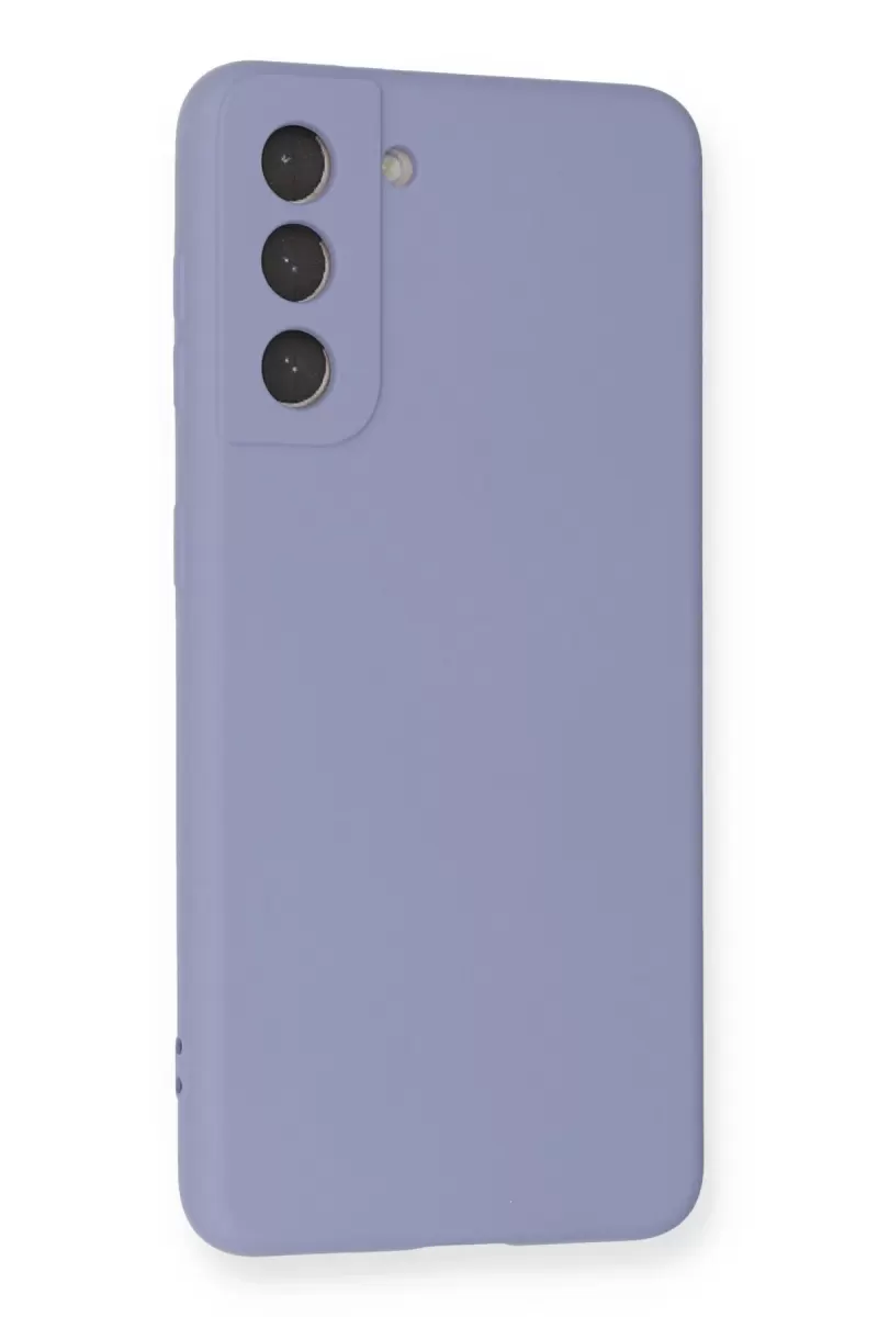 Newface Samsung Galaxy S21 Kılıf Nano içi Kadife Silikon - Lila