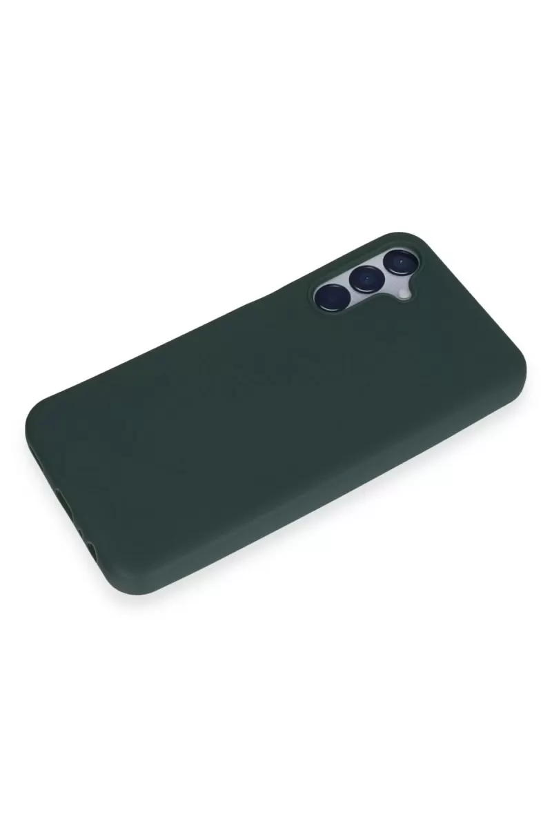 Newface Samsung Galaxy M15 Kılıf First Silikon - Koyu Yeşil