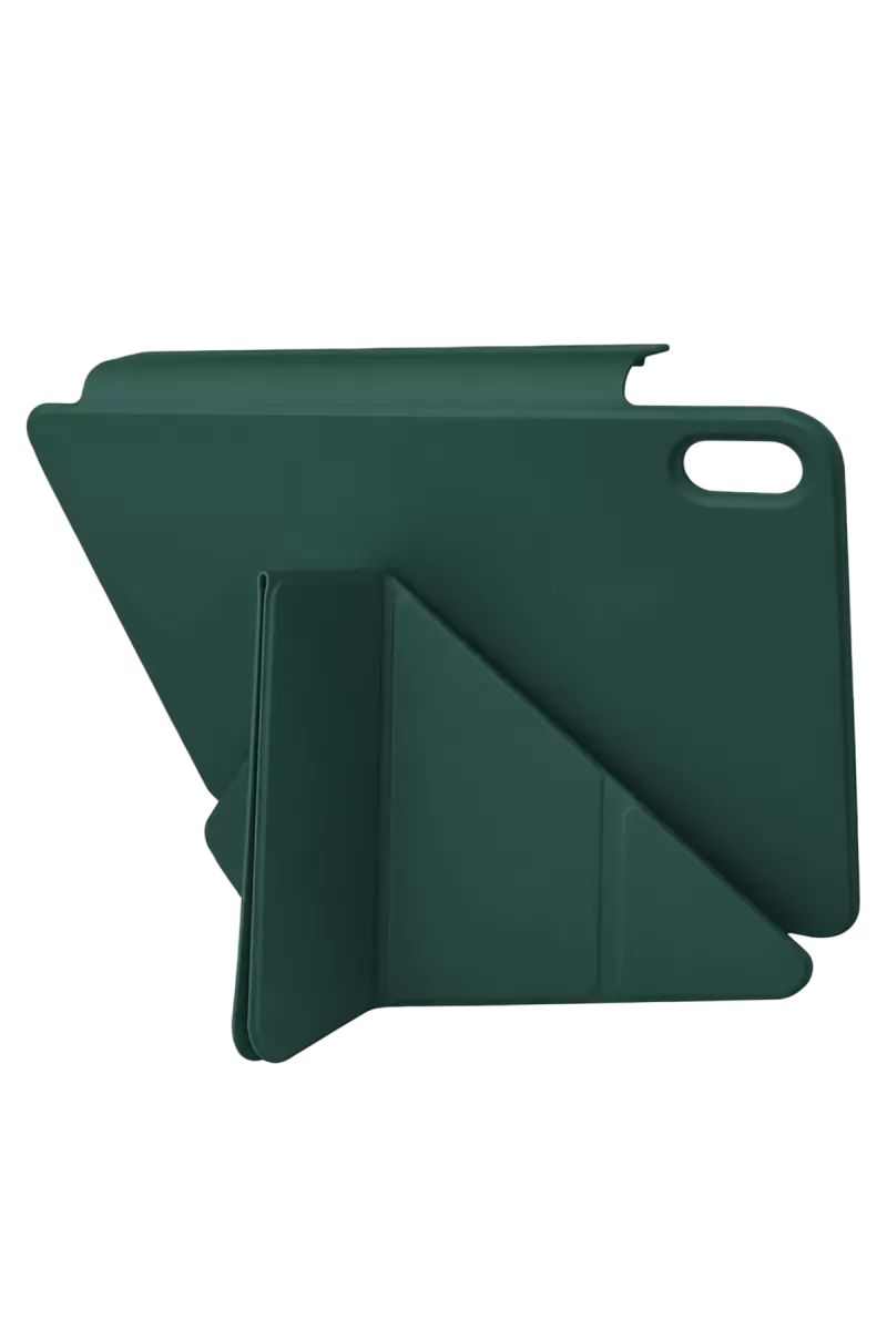 Newface Apple iPad 2025 10.9 10.Nesil (A16) Edz Manyetik Standlı Tablet Kılıfı - Koyu Yeşil