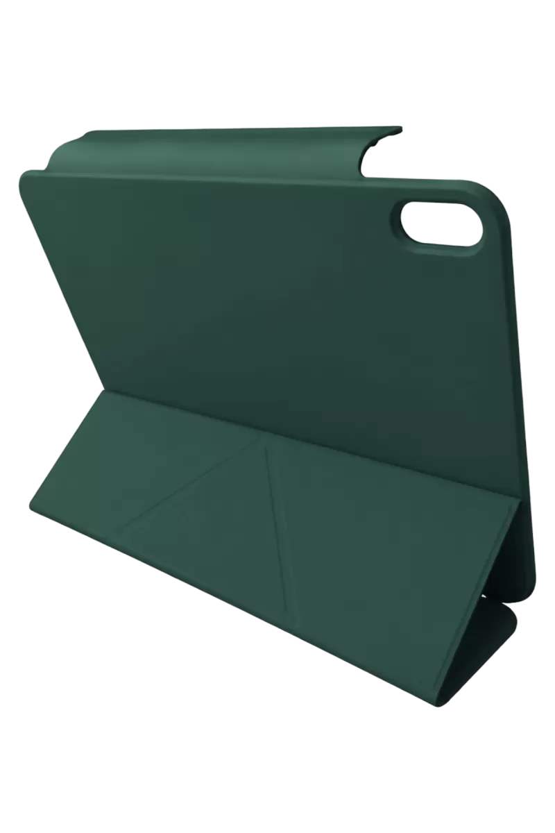 Newface Apple iPad 2025 10.9 10.Nesil (A16) Edz Manyetik Standlı Tablet Kılıfı - Koyu Yeşil