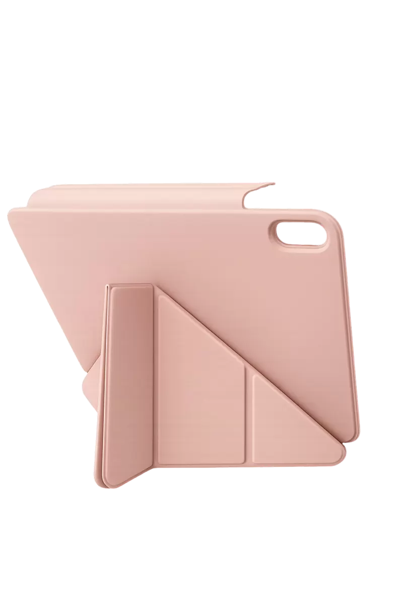 Newface Apple iPad 2025 10.9 10.Nesil (A16) Edz Manyetik Standlı Tablet Kılıfı - Rose Gold