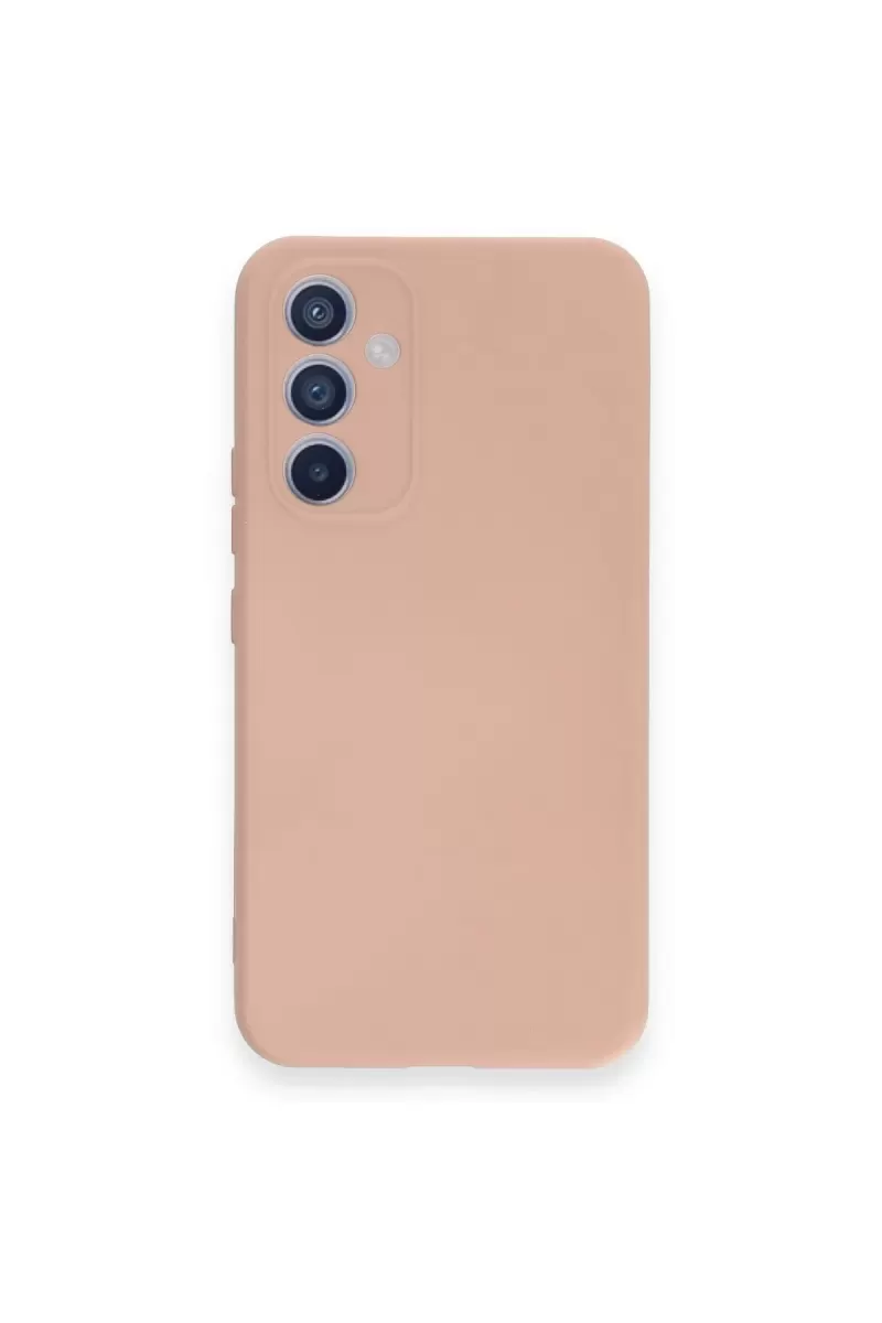 Newface Samsung Galaxy A34 5G Kılıf Nano içi Kadife Silikon - Pudra