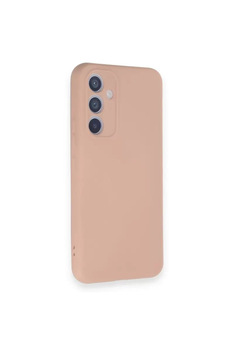 Newface Samsung Galaxy A34 5G Kılıf Nano içi Kadife Silikon - Pudra