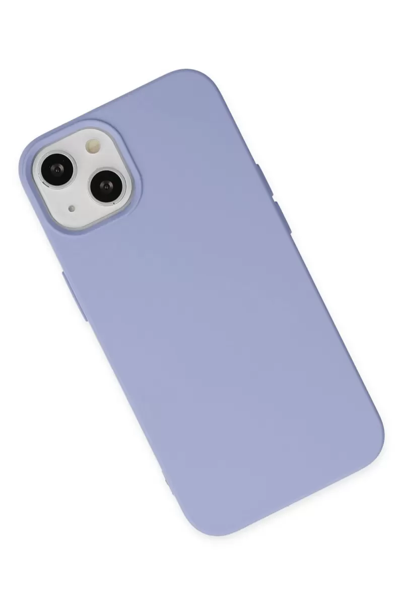 Newface Apple iPhone 14 Kılıf Nano içi Kadife Silikon - Lila
