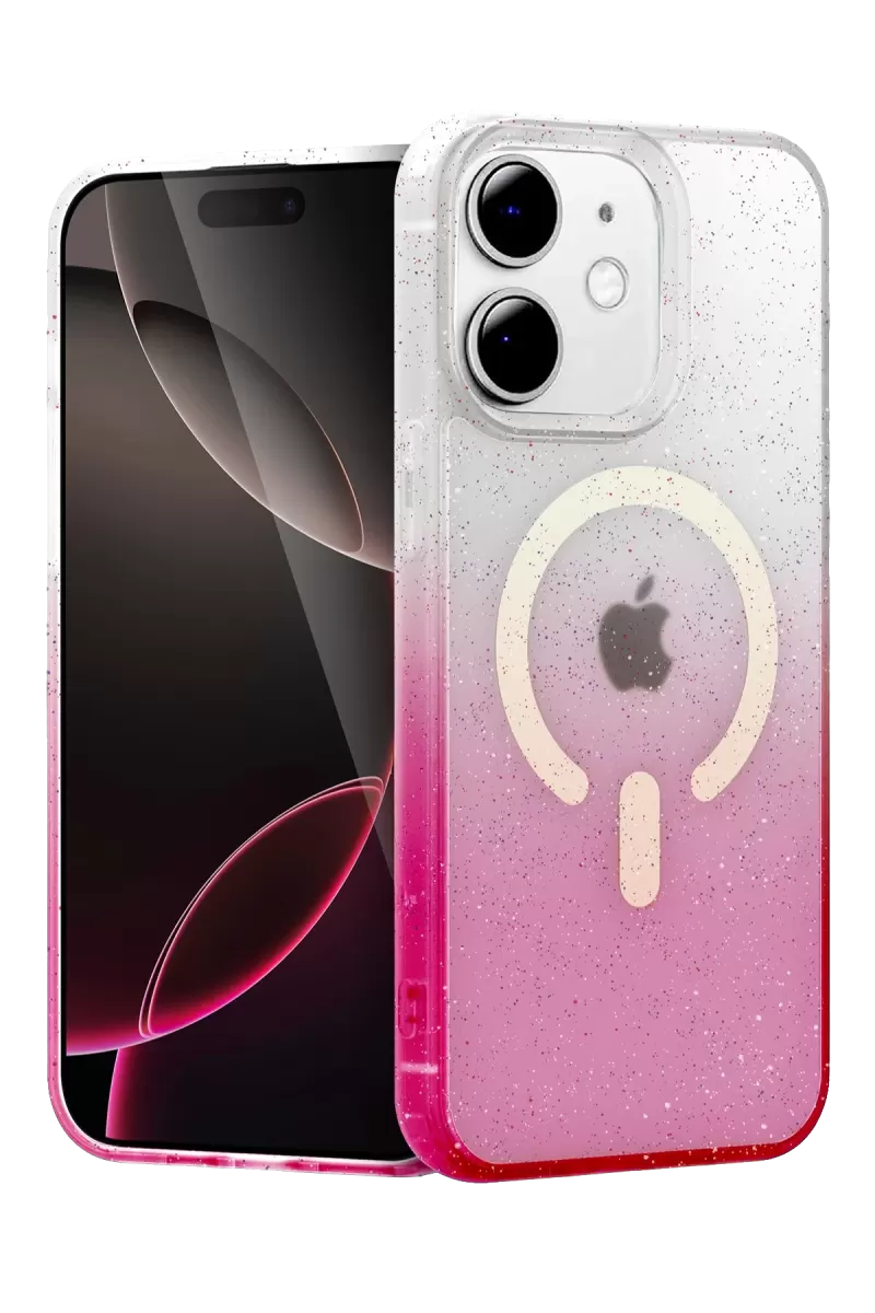 Newface Apple iPhone 11 Pummel Shiny Magsafe Kapak - Pembe