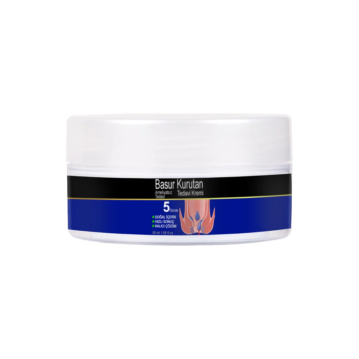 BasurKurutan Kremi Aslanpençesi Kestane Hellebore Ekstraktlar (50 ml) Tüp&Kavanoz Set+ Çörekotu Yağı