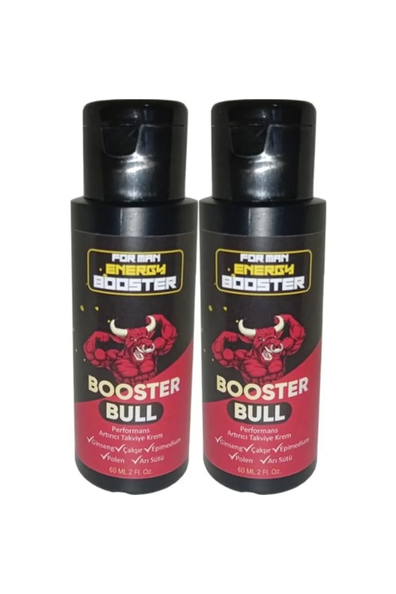 Booster Bull 2 Tane Erkeklere Özel Yüksek Hızlı Aktivasyon Kremi 60 ml - 2 Adet 60 ml