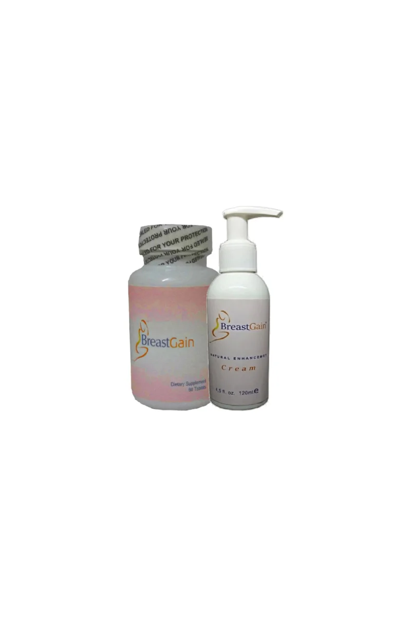 Breastgain Krem 120 ml + BreastGain 60 lı Caps Kadınlara Özel Boyut Şekillendirici Takım