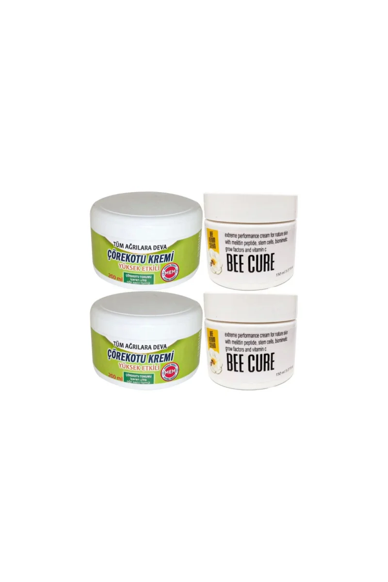 Çörek Otu Kremi Büyük XL Boy Krem 2x200 ml+ Bee Cure 2x150 ml Krem