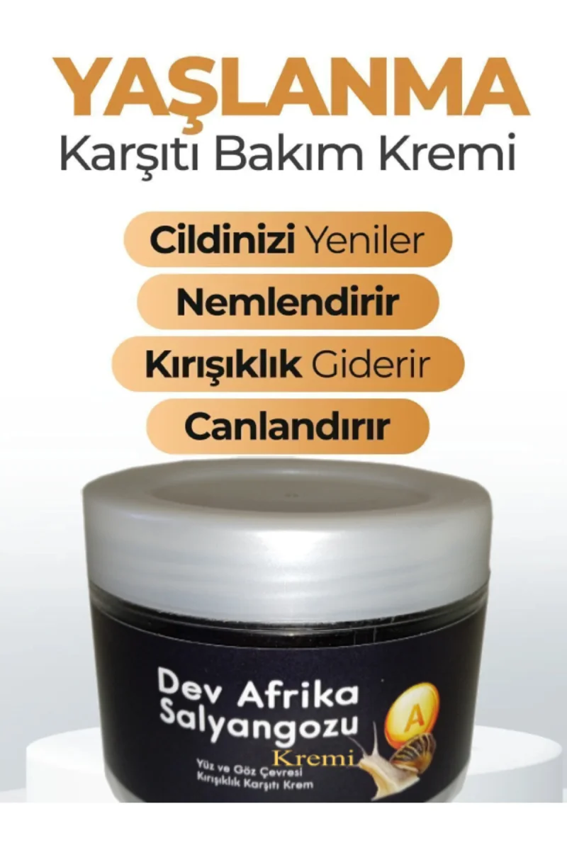Dev Afrika Salyangoz Yüzde Karısıklık Karsıtı Bakım Kremi 100 ml X 2 adet