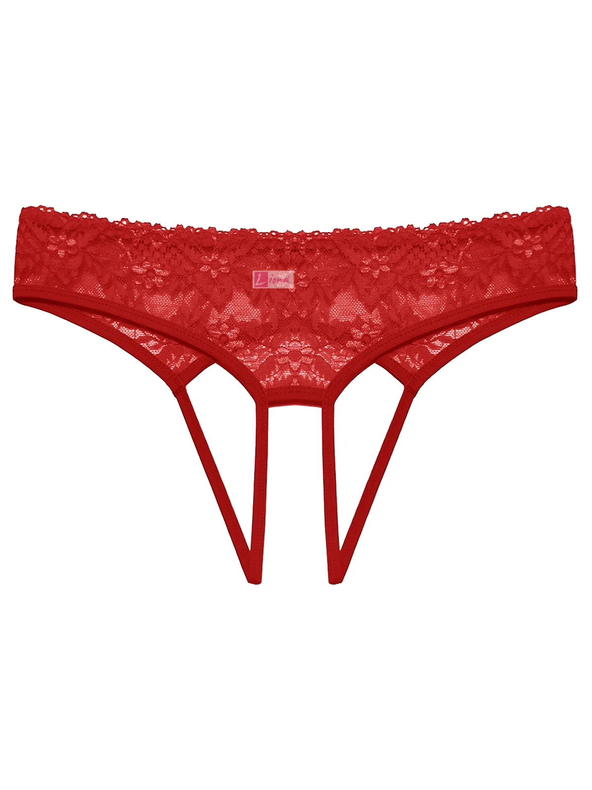 Kadın Kırmızı Dantelli Fantazi Külot