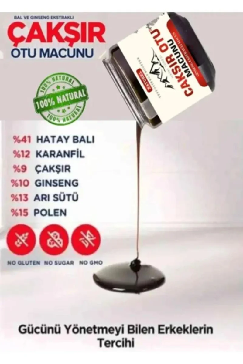 Hatay Çakşır Otu Erkeklere Özel Destekleyici 240 Gr X 2 Ad. + Kayganlaştırıcı Jel