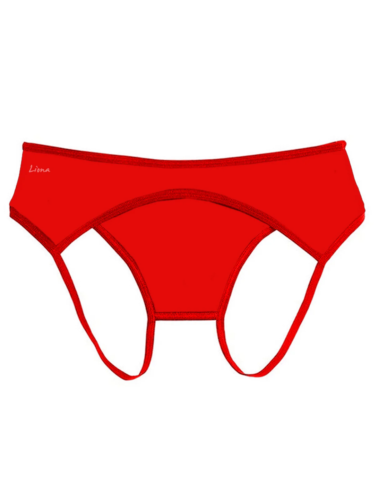 Özel Bölgesi Açık Fantezi Kırmızı Külot