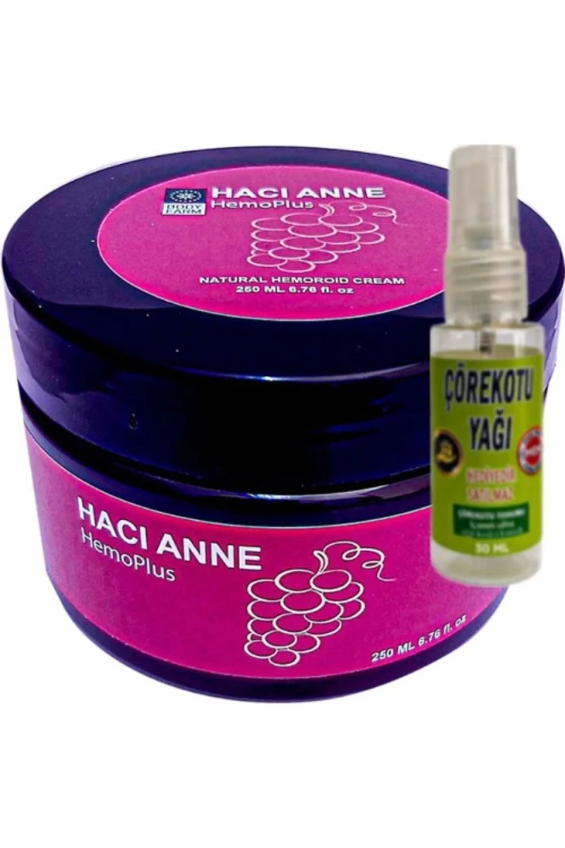 Hemoplus Hacı Anne Bakım Kremi 200 ml + Çörek Otu Yağı 30 ml