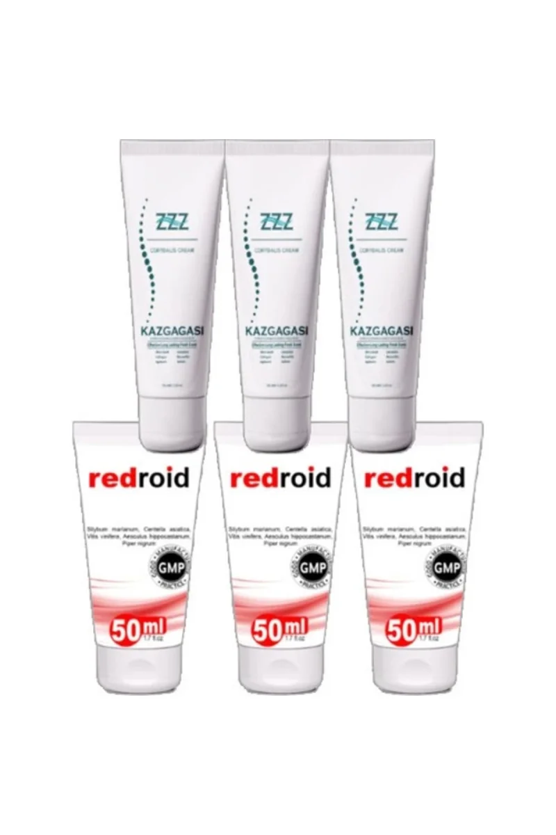 Kaz Gagası 100 ml Rahatlatıcı Kremi 2 Adet Redroid Rahatlatıcı 50 ml 2 Adet