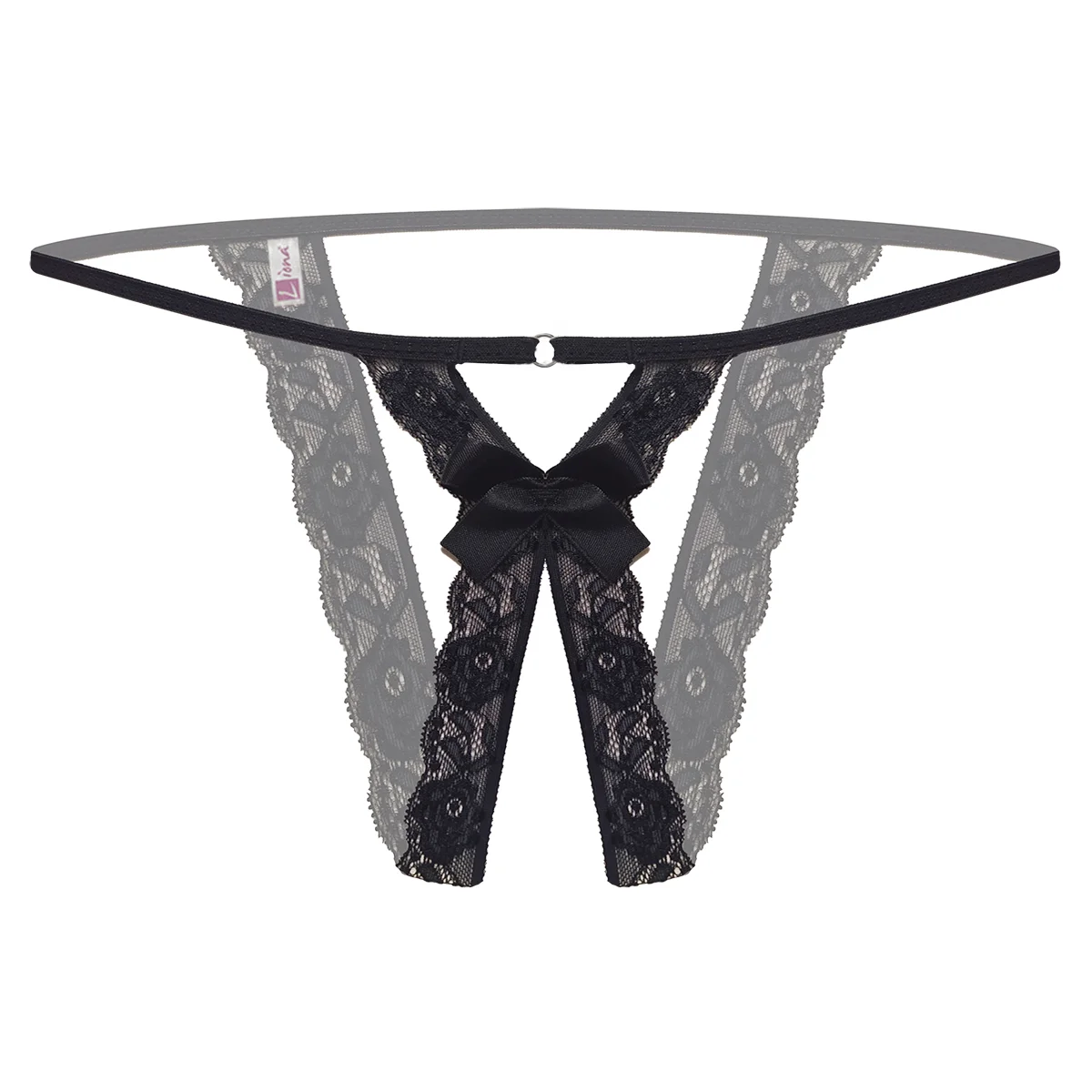 Özel Bölgesi Açık Taşlı Dantelli Fantezi Külot