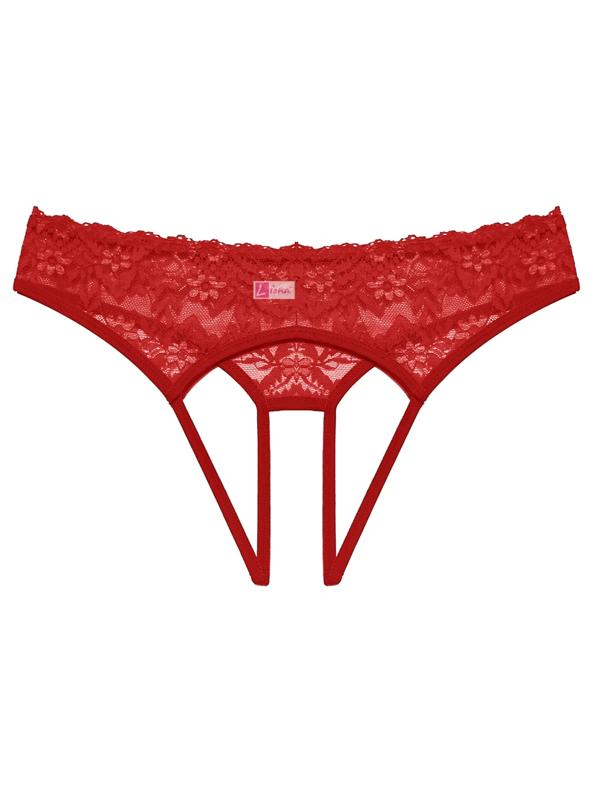 Büyük Beden Özel Bölgesi Açık Kırmızı Fantezi Külot