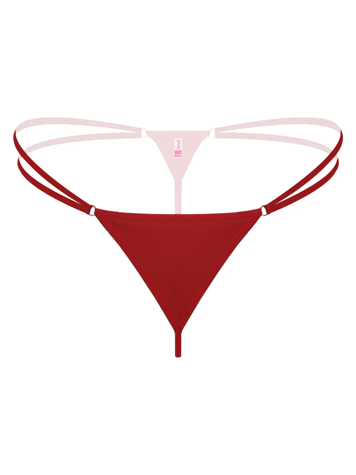 Lastikli Kırmızı Büyük Beden G String Tanga