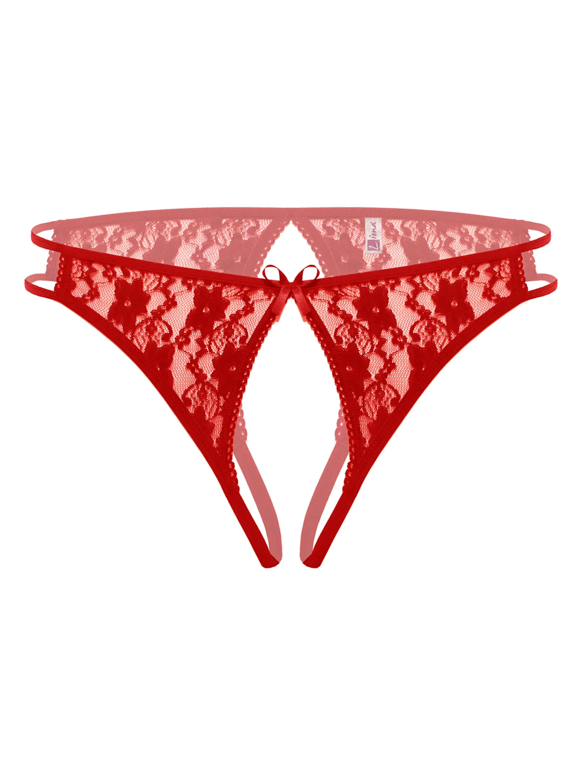 Ağı Açık Büyük Beden Kırmızı Fantazi Bato Külot