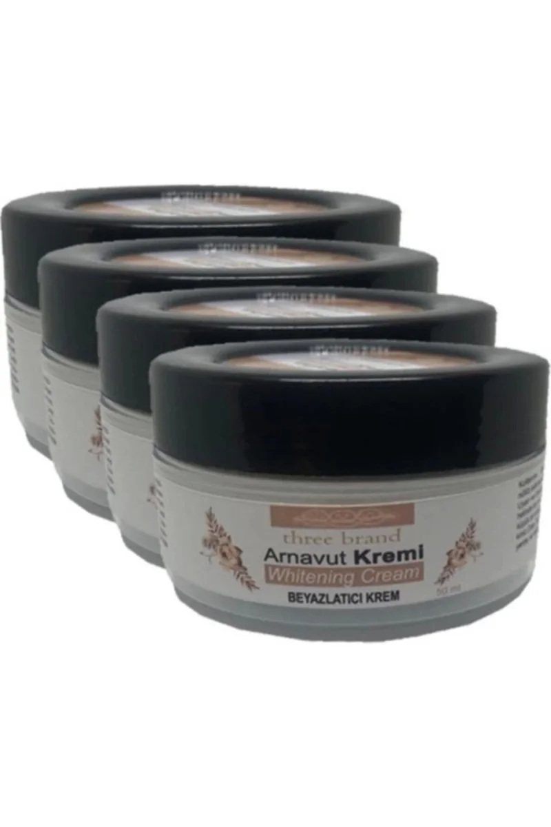 Playboy Three Brand Whitening Cream 4 Adet Arnavut Kremi 50 ml Aklık Kremi ile 120ML Masaj Yağı