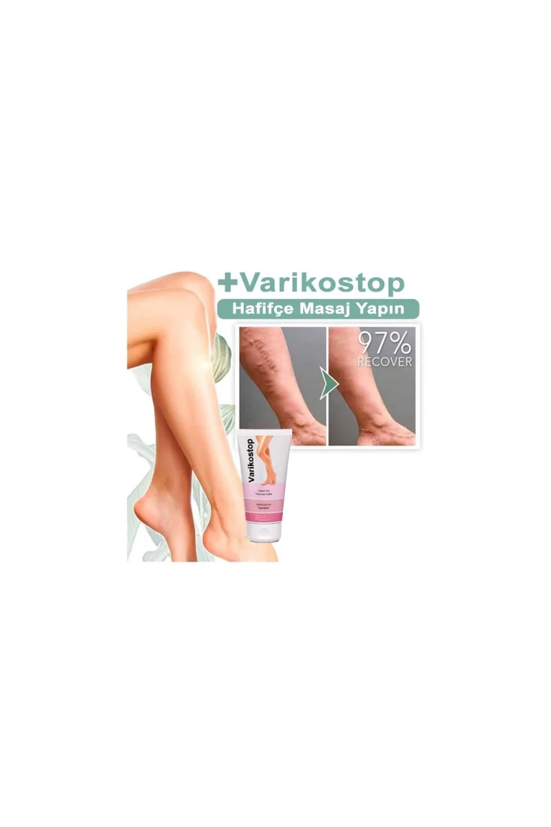 Varikostop Vari.sli Bacaklara Effektif Masaj ve Bakım Kremi 50 ml 2'li