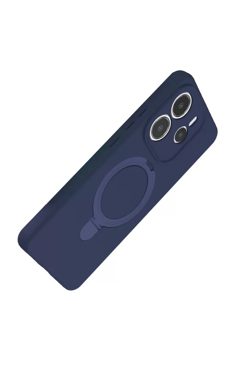 Newface Xiaomi Redmi Note 14 4G Regal Magsafe Standlı Kapak - Lacivert