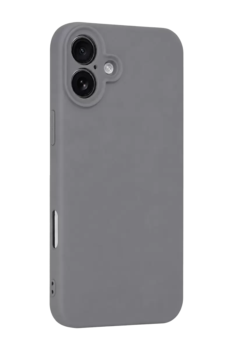 Newface Apple iPhone 16 Plus Kılıf First Silikon - Gri