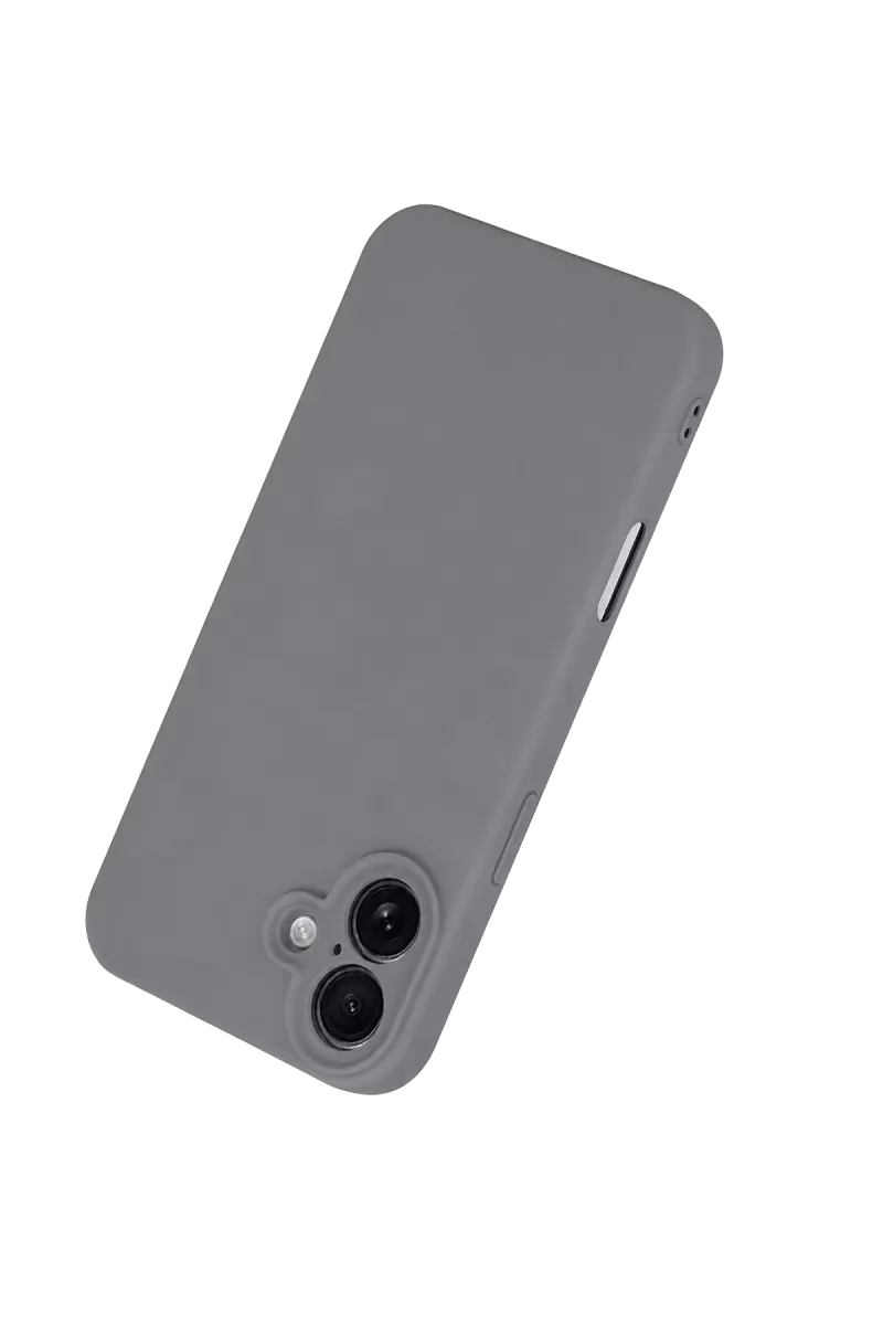 Newface Apple iPhone 16 Plus Kılıf First Silikon - Gri