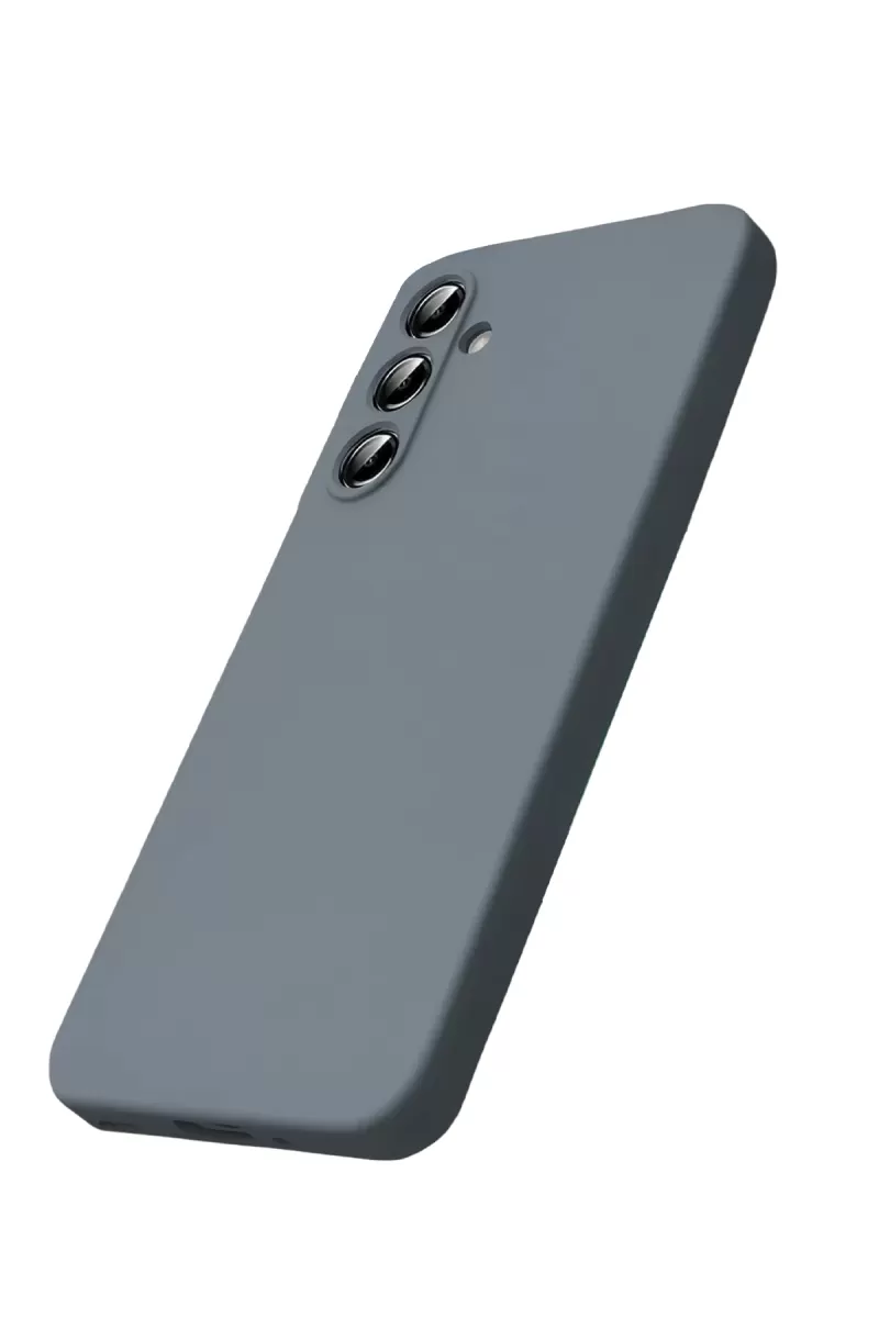 Newface Samsung Galaxy S25 FE Kılıf Nano içi Kadife Silikon - Gri