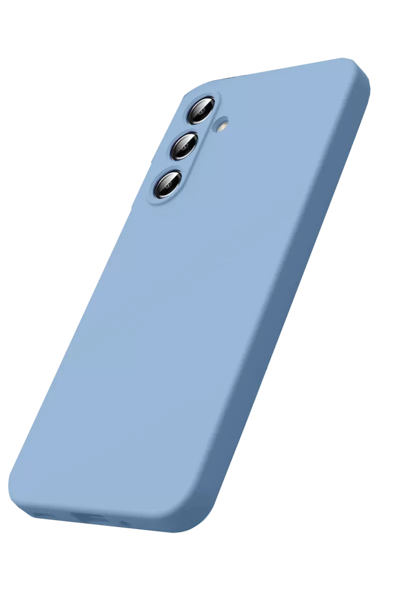 Newface Samsung Galaxy S25 FE Nano içi Kadife Silikon - Mavi
