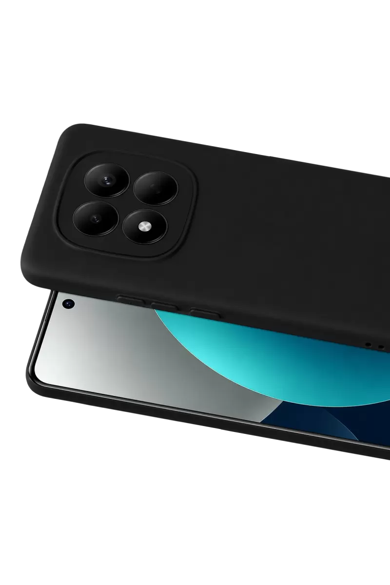 Newface Xiaomi Redmi Note 15 4G Nano içi Kadife Silikon - Siyah