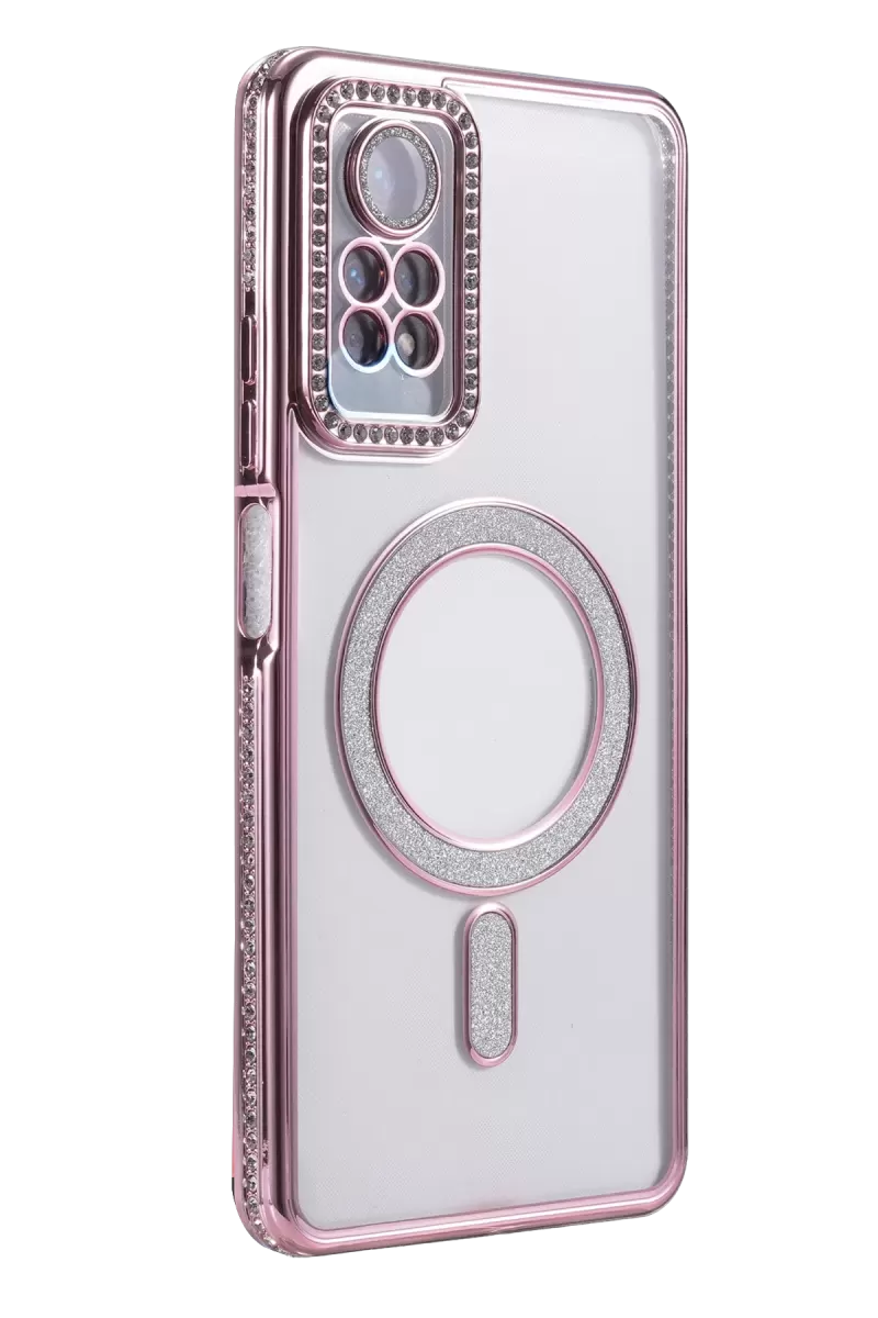 Newface Xiaomi Redmi Note 12 Pro 4G Joke Simli Magneticsafe Kılıf - Pembe