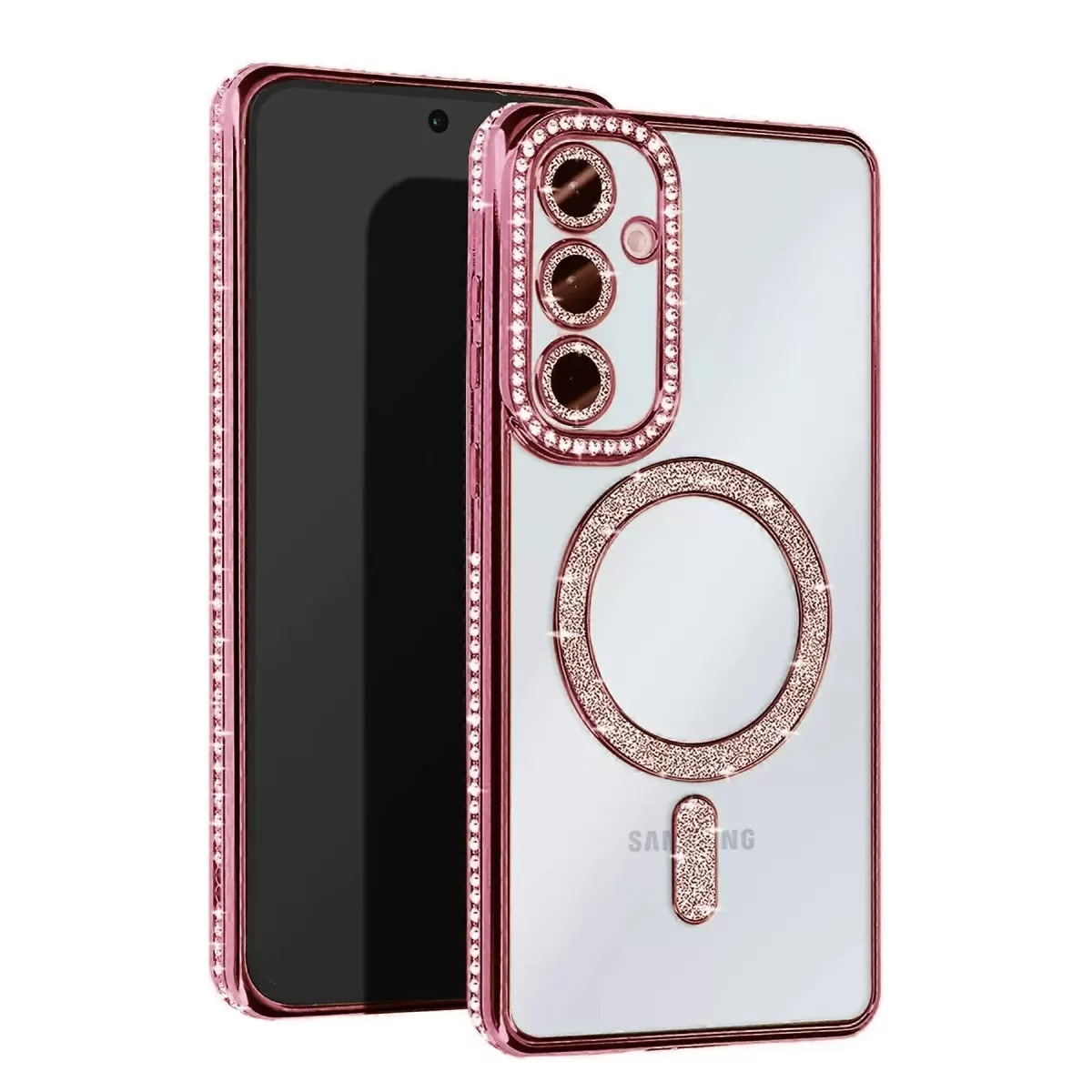 Newface Samsung Galaxy S25 FE Joke Simli Magneticsafe Kılıf - Pembe