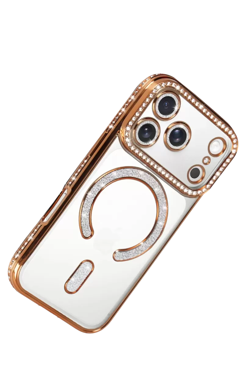 Newface Apple iPhone 17 Pro Joke Simli Magneticsafe Kılıf - Turuncu