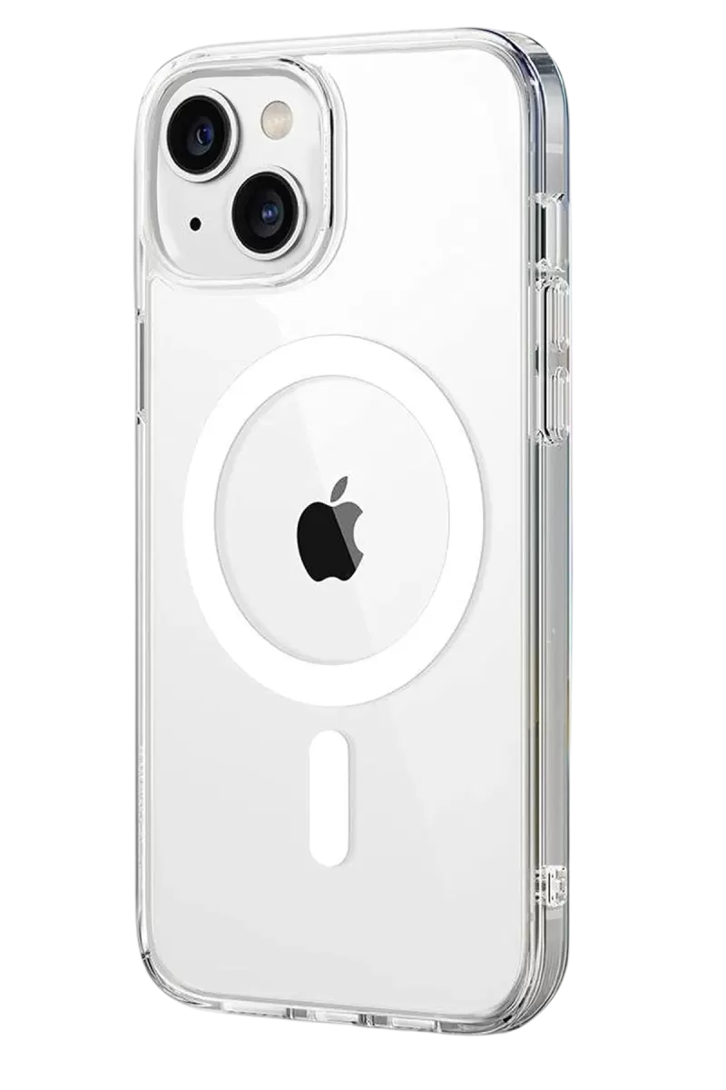 Newface Apple iPhone 14 Combo Sert Şeffaf Magsafe Kapak - Şeffaf