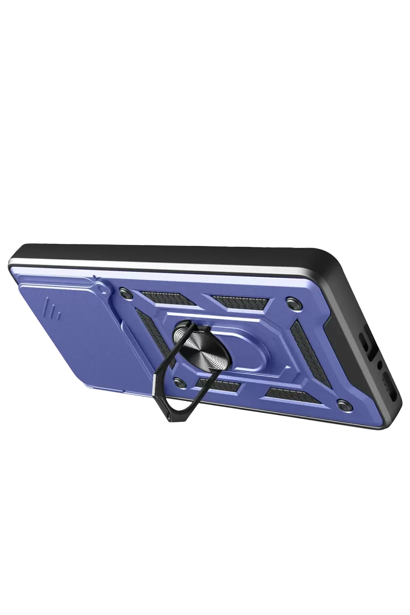 Newface Xiaomi Redmi Note 14 4G Pars Lens Yüzüklü Silikon - Lacivert