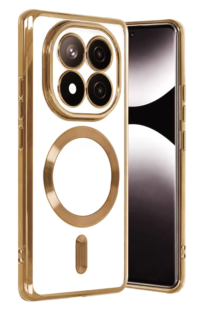 Newface Xiaomi Redmi Note 15 Pro Plus 5G Kross Magneticsafe Kapak - Gold