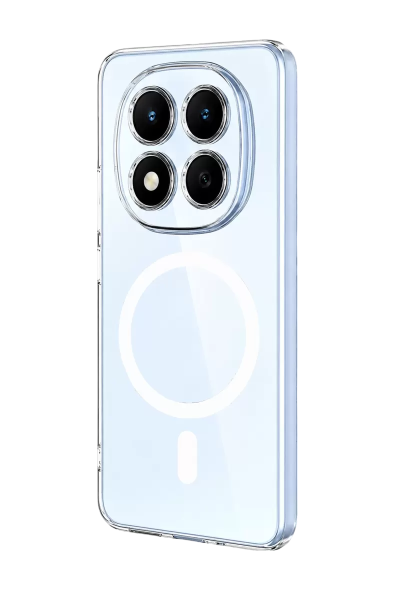 Newface Xiaomi Redmi Note 15 Pro 4G Combo Sert Şeffaf Magsafe Kapak - Şeffaf