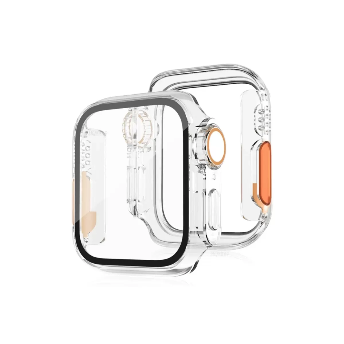 Newface Apple Watch 44mm Watch 49mm Kasa Dönüştürücü ve Ekran Koruyucu - Şeffaf