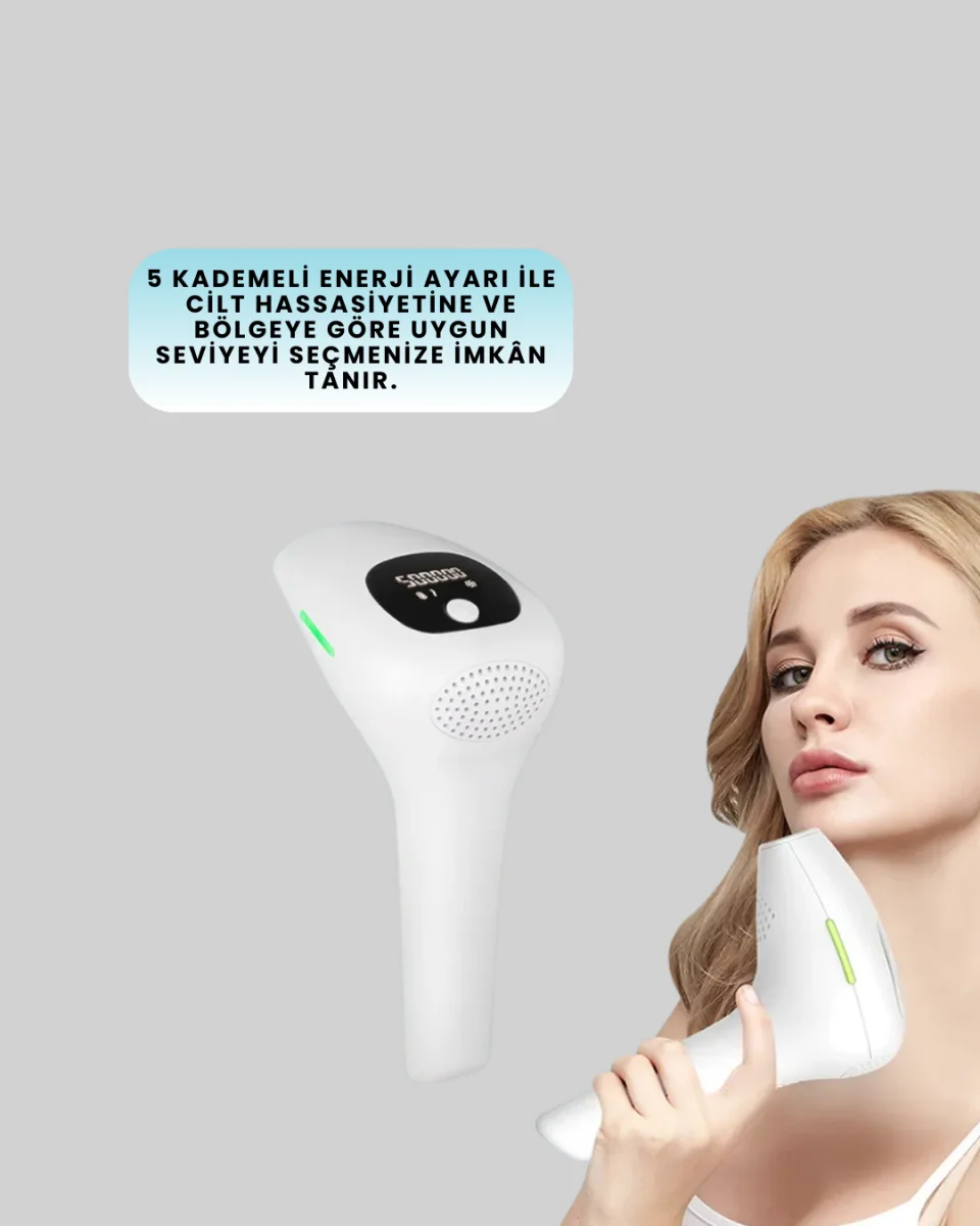 IPL Lazer Teknolojili Dijital Ekranlı Epilasyon Cihazı
