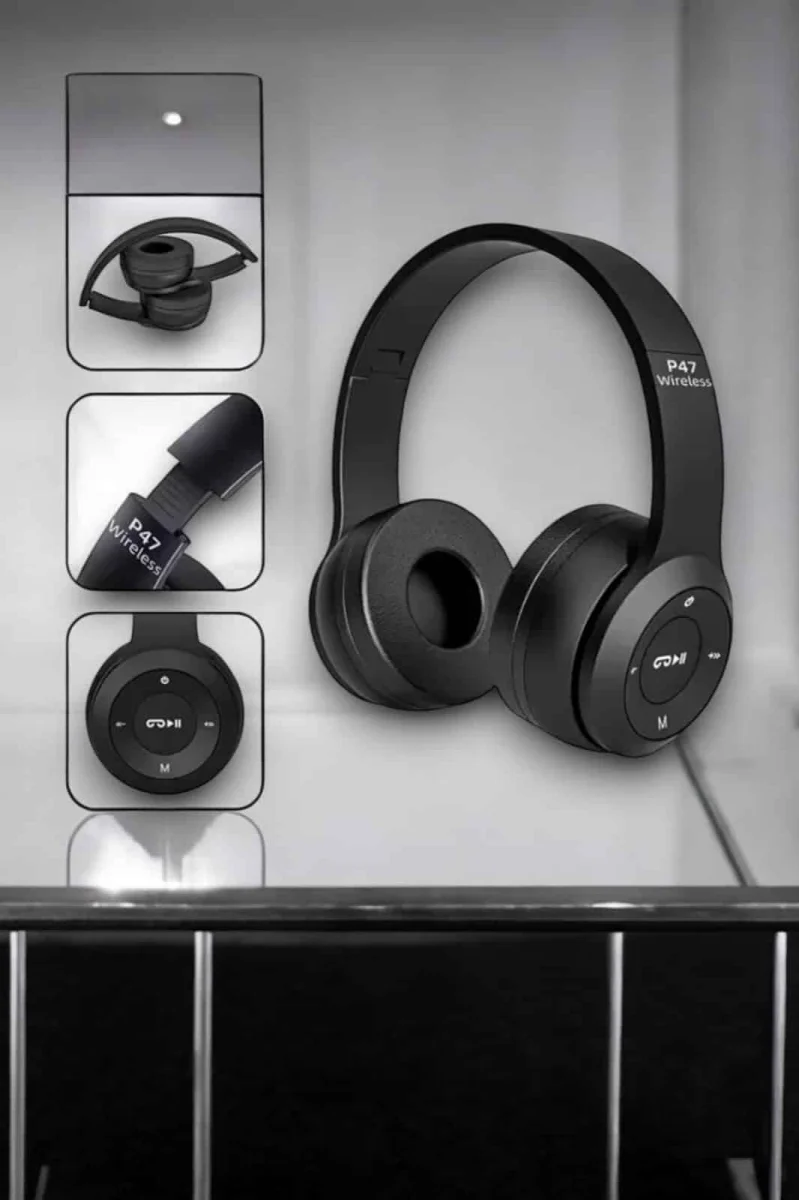 Kulak Üstü TF Kart ve AUX Destekli Ergonomik Bluetooth Kulaklık